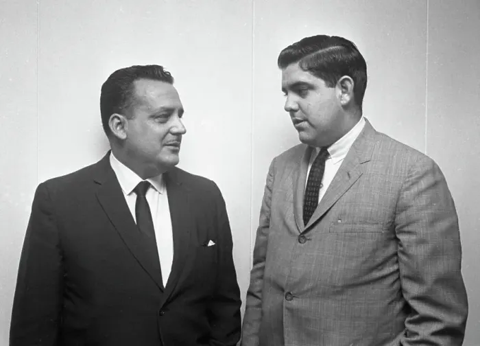Framed Print : Former Cuban Exile Leader Sergio Arcacha Smith And His Attorney Frank Hernandez Framed Print : Former Cuban Exile Leader Sergio Arcacha Smith And His Attorney Frank Hernandez