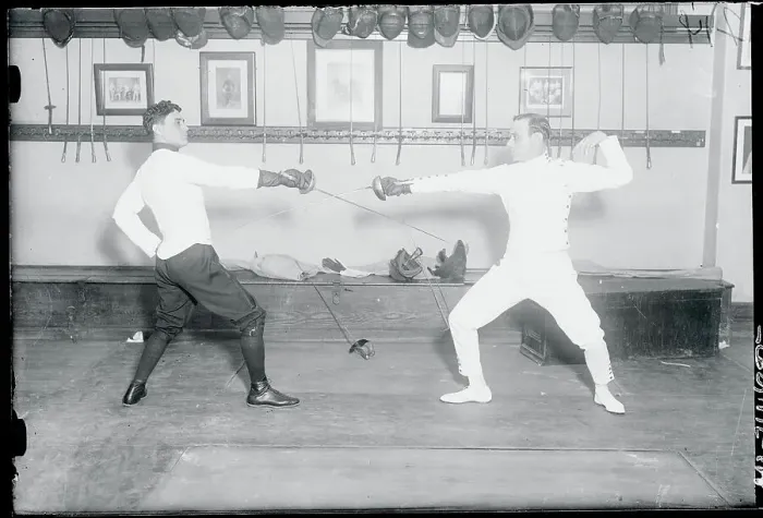 Framed Print : Cuban Fencers in Fighting Pose Framed Print : Cuban Fencers in Fighting Pose