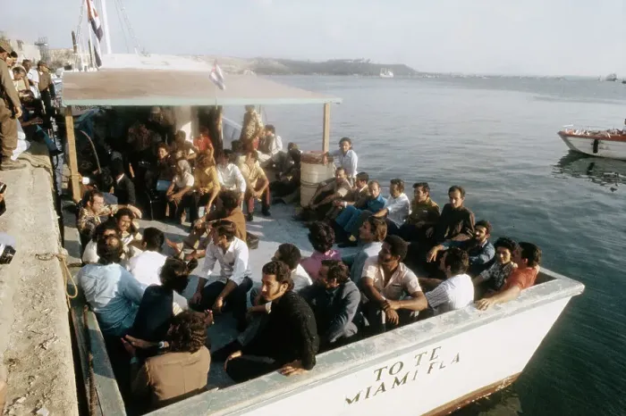 Framed Print : Cuban Refugees At Mariel Framed Print : Cuban Refugees At Mariel