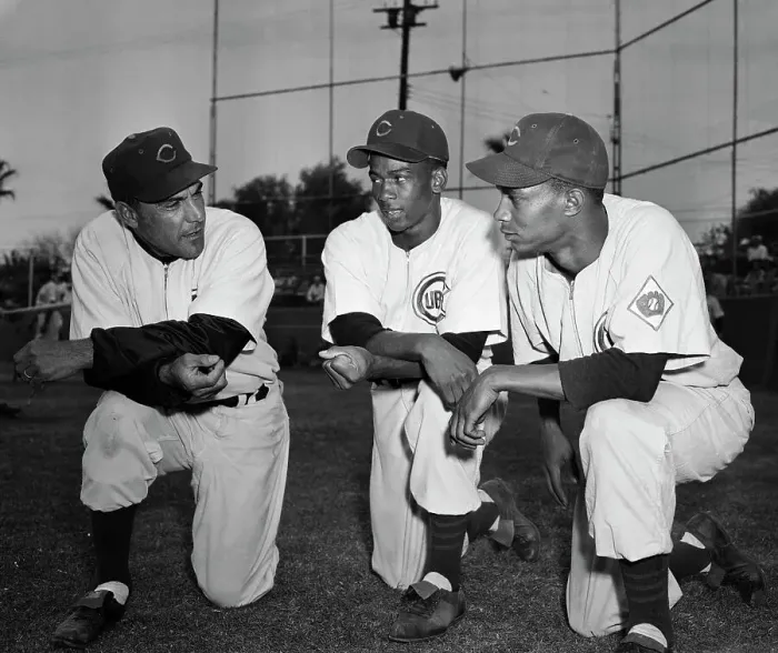 Framed Print : Cubs Manager Talking With Players Framed Print : Cubs Manager Talking With Players