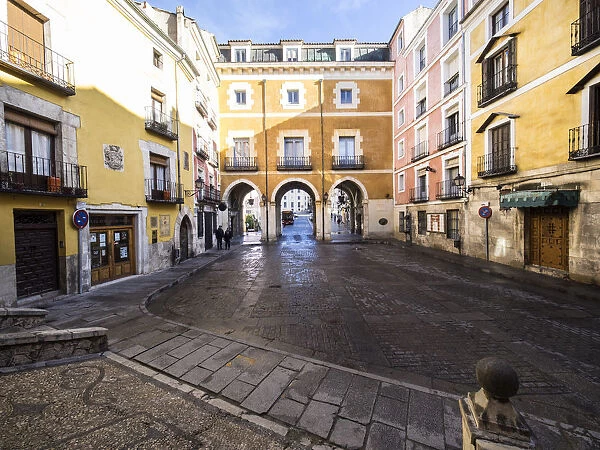 Cuenca is a UNESCO World Heritage site, Entry to the square of the Town hall