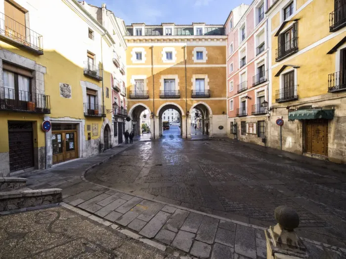 Framed Print : Cuenca is a UNESCO World Heritage site, Entry to the square of the Town hall Framed Print : Cuenca is a UNESCO World Heritage site, Entry to the square of the Town hall