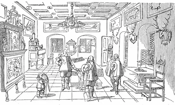 Framed Print : Cultural state in the 17th century, princely living room in 1639, Germany, Historic, digitally restored reproduction of an original from the 19th century, exact original date unknown Framed Print : Cultural state in the 17th century, princely living room in 1639, Germany, Historic, digitally restored reproduction of an original from the 19th century, exact original date unknown