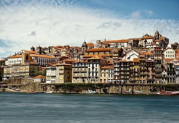 Culture. View of the historic Center hillside landmarks and architecture of Porto 