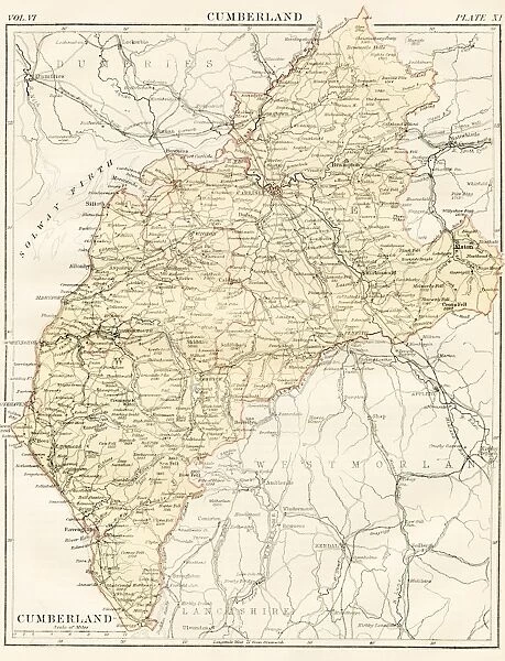 Cumberland map 1884