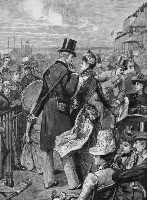 Framed Print : Ascot. Cup Day at Ascot Racecourse in Berkshire, 1889 Framed Print : Ascot. Cup Day at Ascot Racecourse in Berkshire, 1889