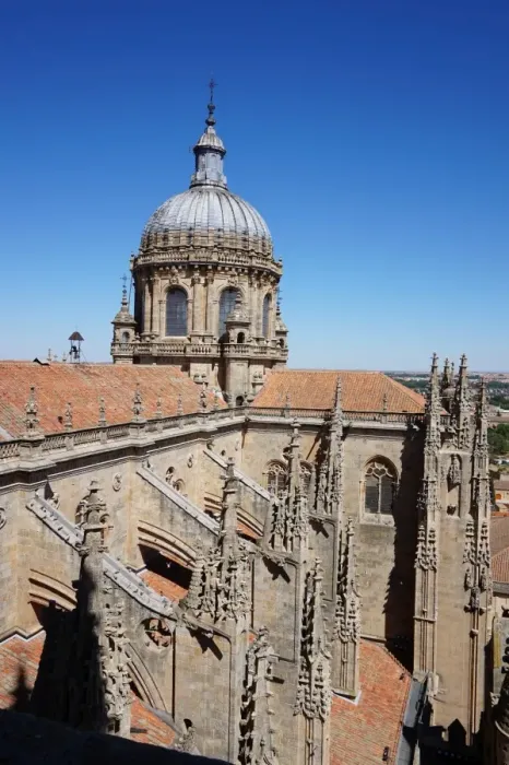 Framed Print : Cupola and Rooftop of the New Cathedral of Salamanca, Spain