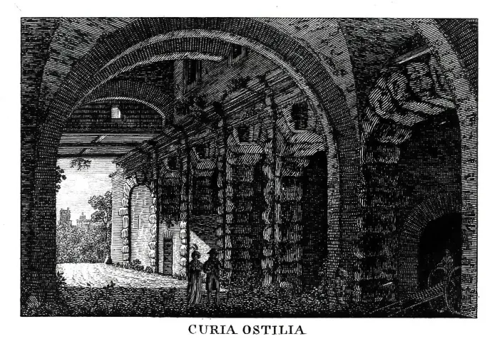 Framed Print : Curia Hostilia, next to the Comitium on the Roman Forum was a meeting place of the Roman Senate in the Roman Republic, Rome, Italy, digitally restored reproduction from Vedute principali e piu interessanti di Roma by Giovanni Battista, 1799 Framed Print : Curia Hostilia, next to the Comitium on the Roman Forum was a meeting place of the Roman Senate in the Roman Republic, Rome, Italy, digitally restored reproduction from Vedute principali e piu interessanti di Roma by Giovanni Battista, 1799