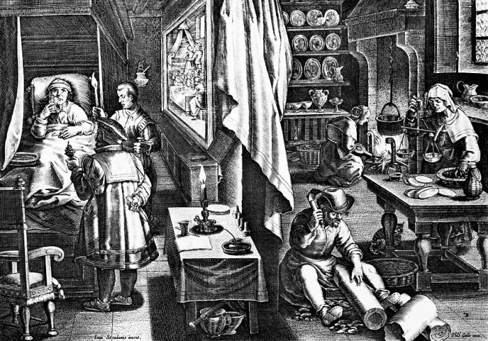 Framed Print : Curing Of Syphillis In The 16Th Century