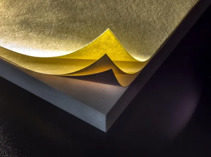 Framed Print : curled. 3 pages of a Post-It Note pad are turned up with light shining Framed Print : curled. 3 pages of a Post-It Note pad are turned up with light shining