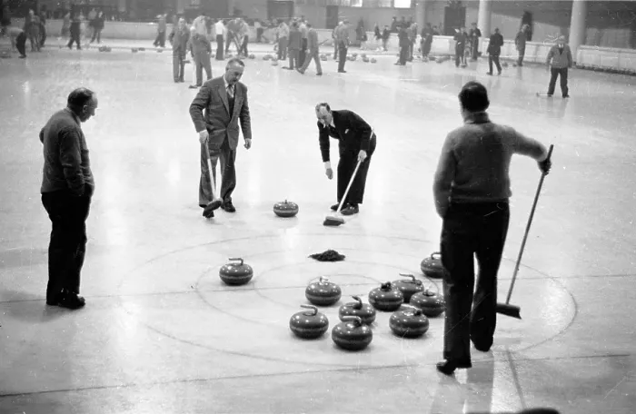 Framed Print : Curling Game Framed Print : Curling Game