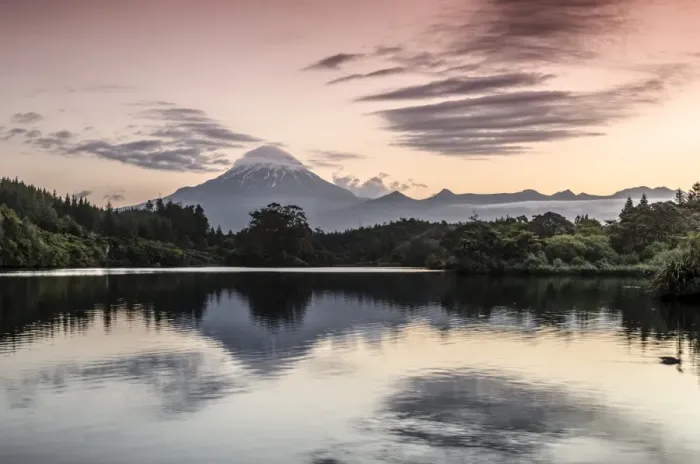 Framed Print : Currently inactive volcano, Mt Egmont, Mt Taranaki, reflections in Lake Mangamahoe reservoir, dam, North Island, New Zealand Framed Print : Currently inactive volcano, Mt Egmont, Mt Taranaki, reflections in Lake Mangamahoe reservoir, dam, North Island, New Zealand