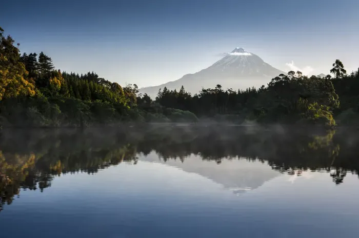 Framed Print : Currently inactive volcano, Mt Egmont, Mt Taranaki, reflections in Lake Mangamahoe reservoir, dam, North Island, New Zealand Framed Print : Currently inactive volcano, Mt Egmont, Mt Taranaki, reflections in Lake Mangamahoe reservoir, dam, North Island, New Zealand