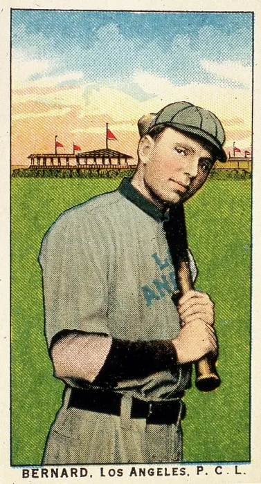 Framed Print : Curt Bernard Baseball Card Framed Print : Curt Bernard Baseball Card