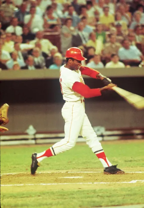 Framed Print : Curt Flood in Baseball Batting Action Framed Print : Curt Flood in Baseball Batting Action