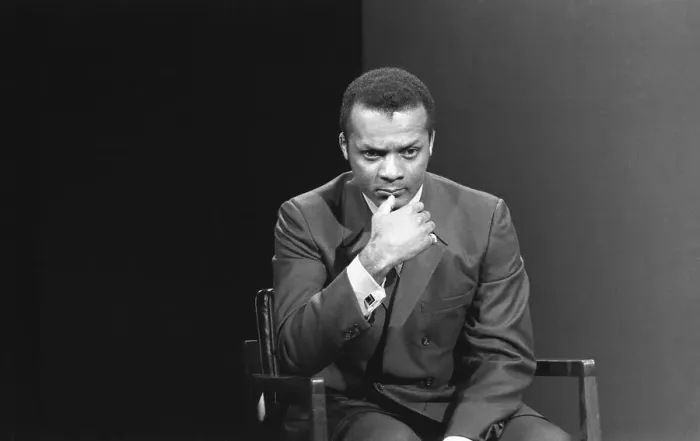 Framed Print : Curt Flood During Interview Framed Print : Curt Flood During Interview