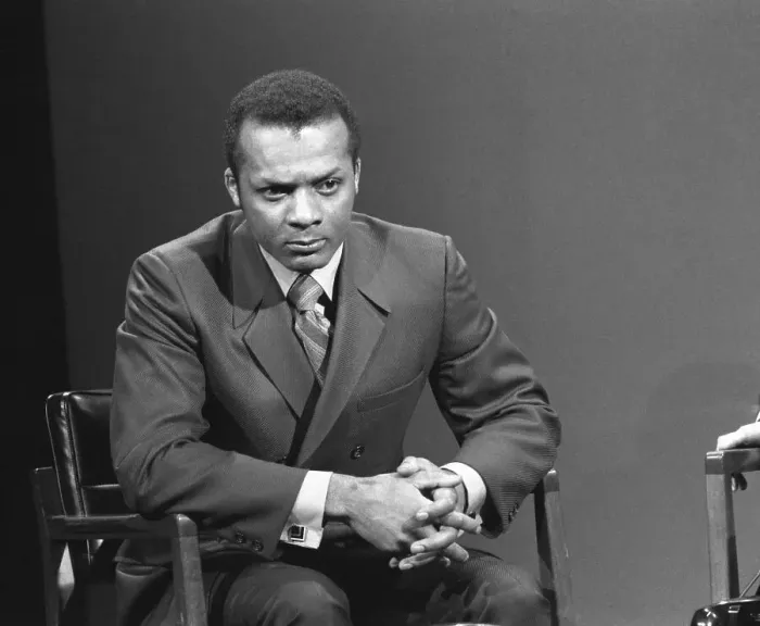 Framed Print : Curt Flood During Interview Framed Print : Curt Flood During Interview