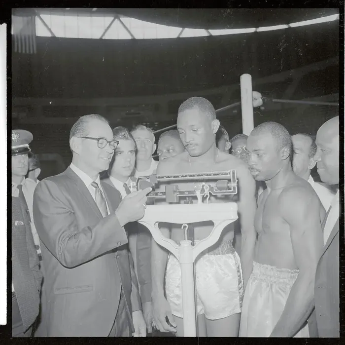 Framed Print : Curtis Cokes Weighing In Framed Print : Curtis Cokes Weighing In