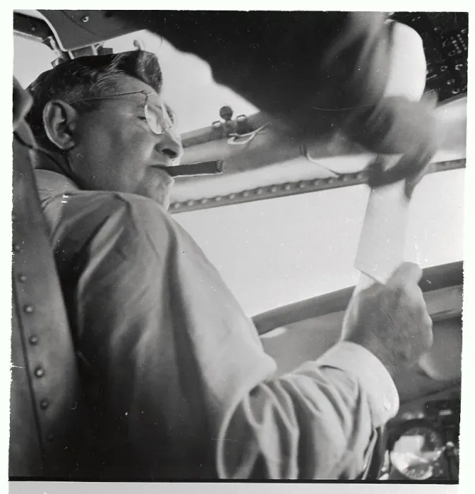 Framed Print : Curtis E. LeMay on Plane Framed Print : Curtis E. LeMay on Plane