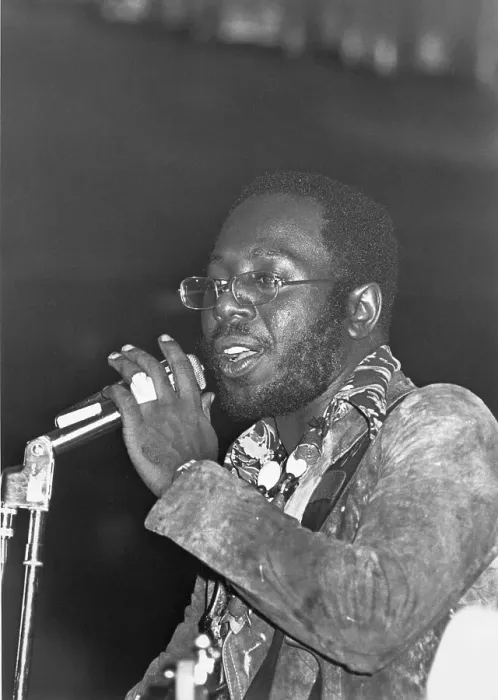 Framed Print : Curtis Mayfield Singing