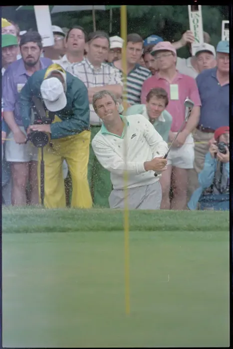 Framed Print : Curtis Strange Hitting Golf Ball Framed Print : Curtis Strange Hitting Golf Ball