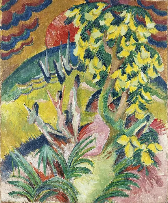 Framed Print : Curving Bay, c. 1914. Artist: Kirchner, Ernst Ludwig (1880-1938) Framed Print : Curving Bay, c. 1914. Artist: Kirchner, Ernst Ludwig (1880-1938)