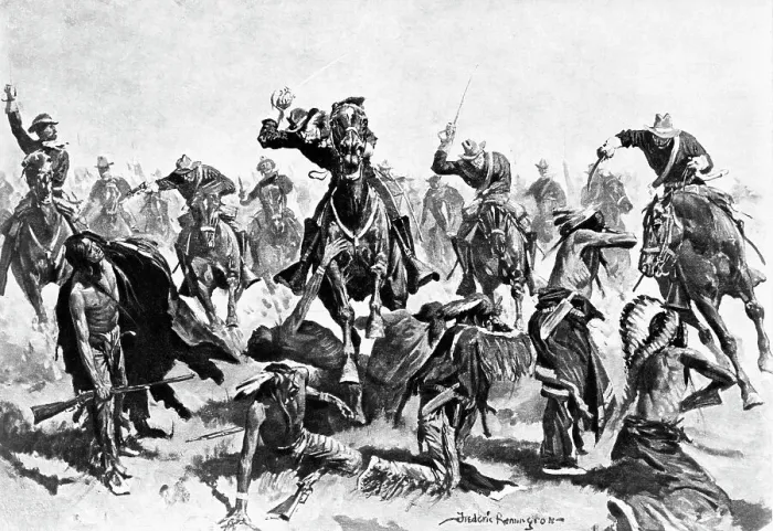 Framed Print : Custers Last Charge At Little Big Horn