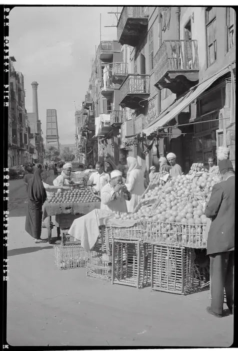 Framed Print : Customers at Cairo Fruit Market Framed Print : Customers at Cairo Fruit Market