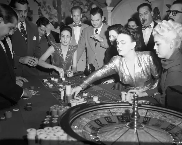 Framed Print : Customers Playing Roulette Framed Print : Customers Playing Roulette