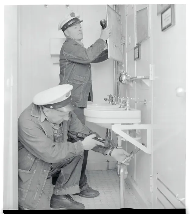 Framed Print : Customs Officers Looking for Contraband