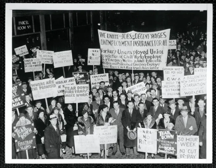 Framed Print : CWA Demonstrators Hold Signs and Banners Framed Print : CWA Demonstrators Hold Signs and Banners