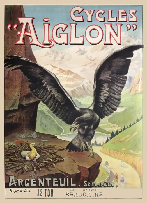 Framed Print : Cycles Aiglon Framed Print : Cycles Aiglon