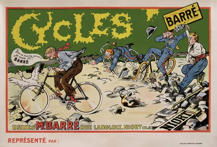 Framed Print : Cycles Barré Framed Print : Cycles Barré