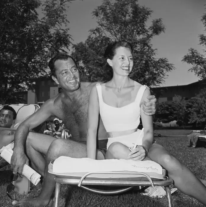 Framed Print : Cyd Charisse and Tony Martin at Pool Framed Print : Cyd Charisse and Tony Martin at Pool