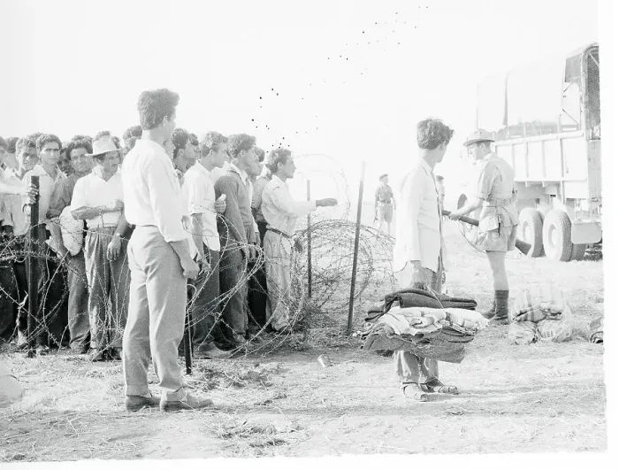 Framed Print : Cypriot Schoolboys Awaiting Transport Framed Print : Cypriot Schoolboys Awaiting Transport