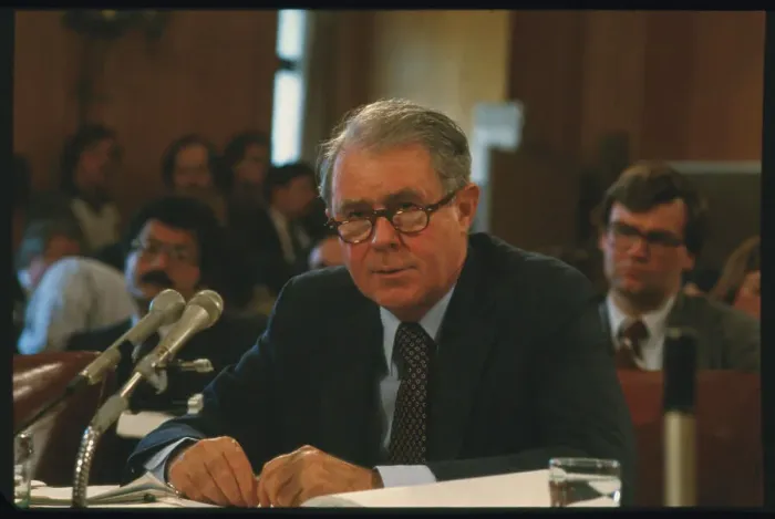 Framed Print : Cyrus Vance at Microphones at Senate Hearing Framed Print : Cyrus Vance at Microphones at Senate Hearing