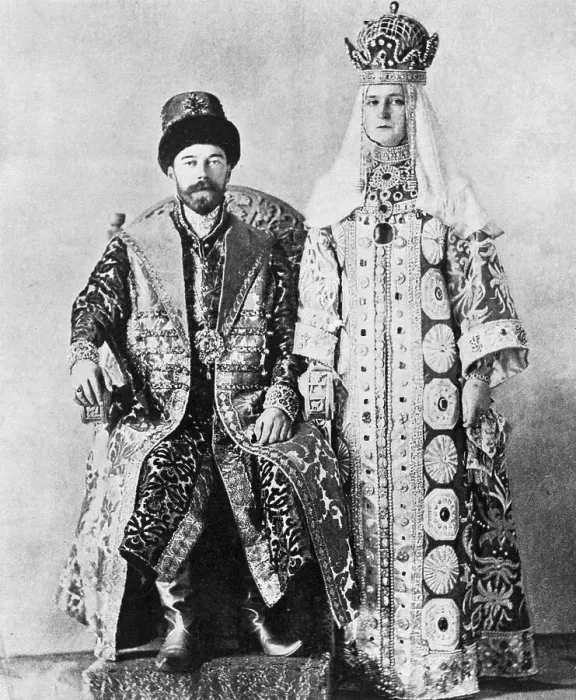 Framed Print : Czar Nicholas II and Czarina Wearing Court Robes Framed Print : Czar Nicholas II and Czarina Wearing Court Robes
