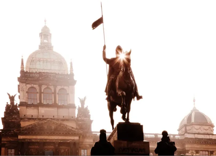 Framed Print : Czech Republic - Prague: Revolution Square Framed Print : Czech Republic - Prague: Revolution Square