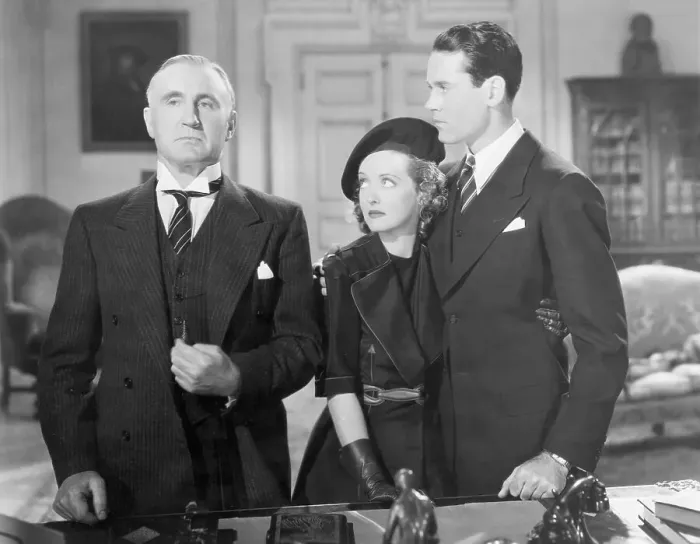 Framed Print : D Crisp / Bette Davis / Henry Fonda in Movie Framed Print : D Crisp / Bette Davis / Henry Fonda in Movie