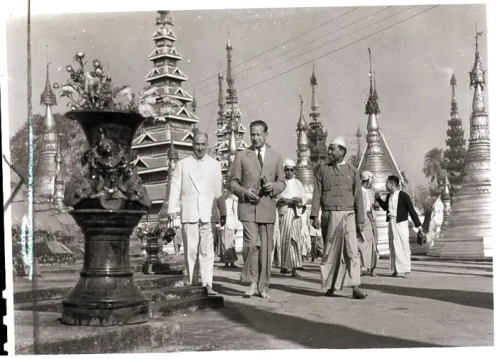 Framed Print : Dag Hammarkjold Visits Burmese Shrine Framed Print : Dag Hammarkjold Visits Burmese Shrine