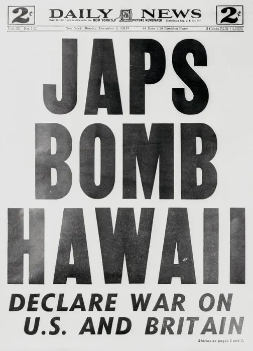 Framed Print : Daily News on Japan Bombing Hawaii Framed Print : Daily News on Japan Bombing Hawaii