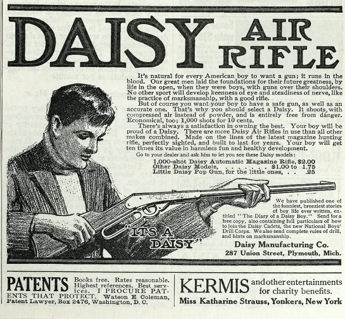 Framed Print : Daisy Air Rifle Advertisement Framed Print : Daisy Air Rifle Advertisement