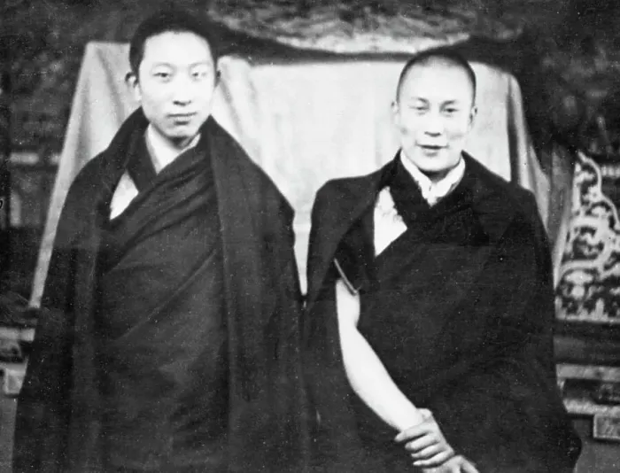 Framed Print : The Dalai and Panchen Lamas Together Framed Print : The Dalai and Panchen Lamas Together