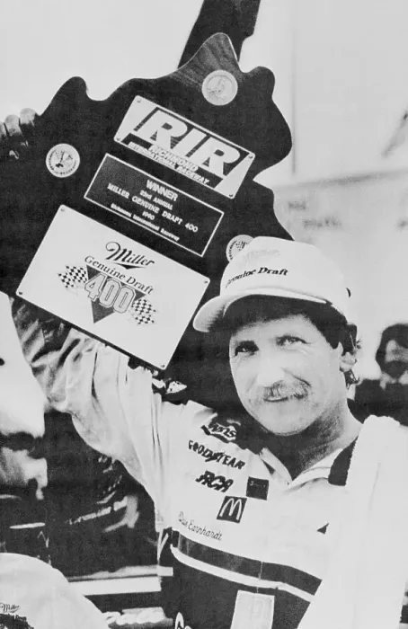 Framed Print : Dale Earnhardt Holding Plaque Framed Print : Dale Earnhardt Holding Plaque