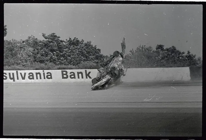 Framed Print : Dale Earnhardt in Tumbling Accident Framed Print : Dale Earnhardt in Tumbling Accident