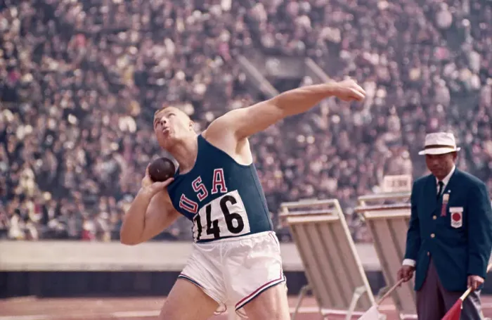 Framed Print : Dallas Long Throwing Shot Put Framed Print : Dallas Long Throwing Shot Put