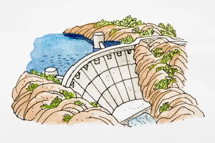 Framed Print : Dam Framed Print : Dam