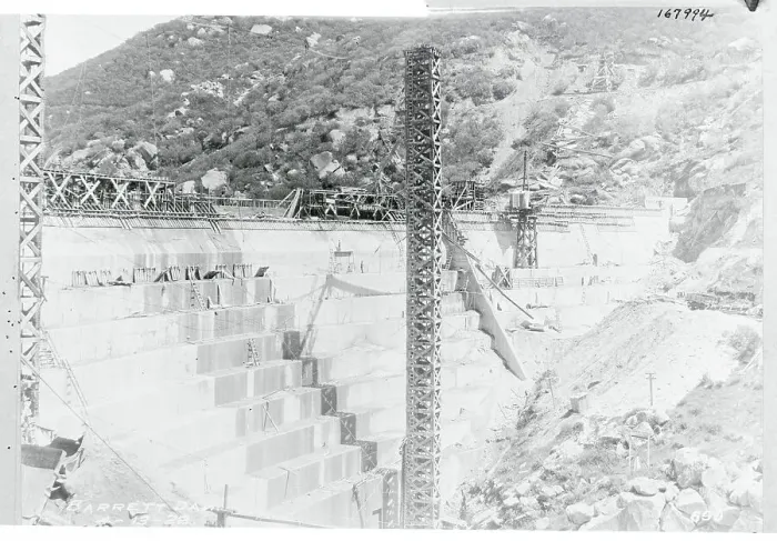 Framed Print : Dam Being Constructed Framed Print : Dam Being Constructed