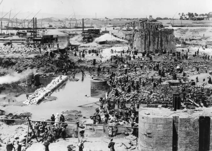 Framed Print : Dam Construction Framed Print : Dam Construction