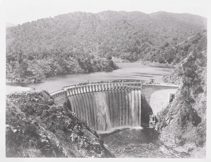 Framed Print : Dam with Flowing Water Framed Print : Dam with Flowing Water